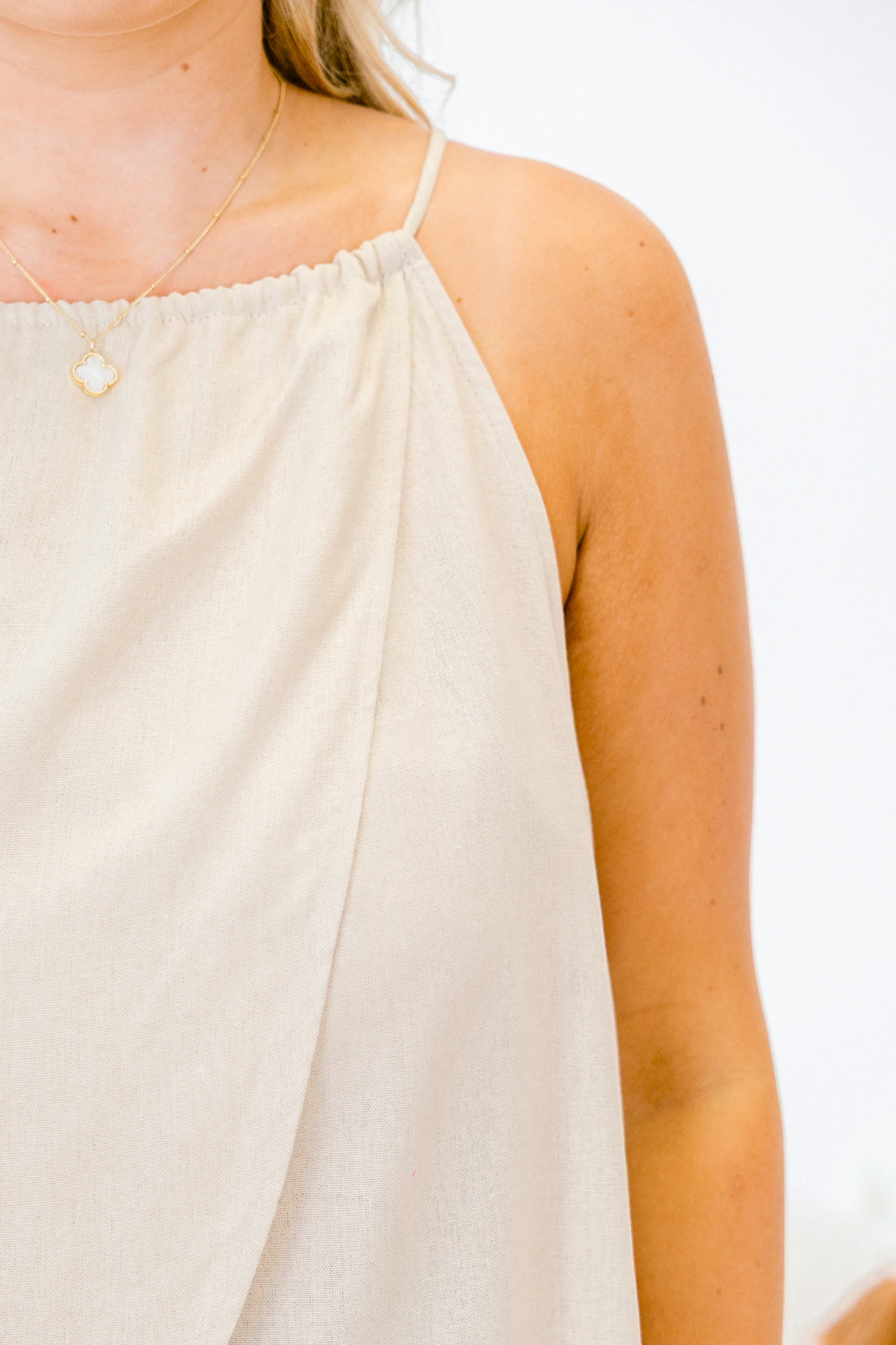 Doing Great Things Top, Tan - Giverhouse