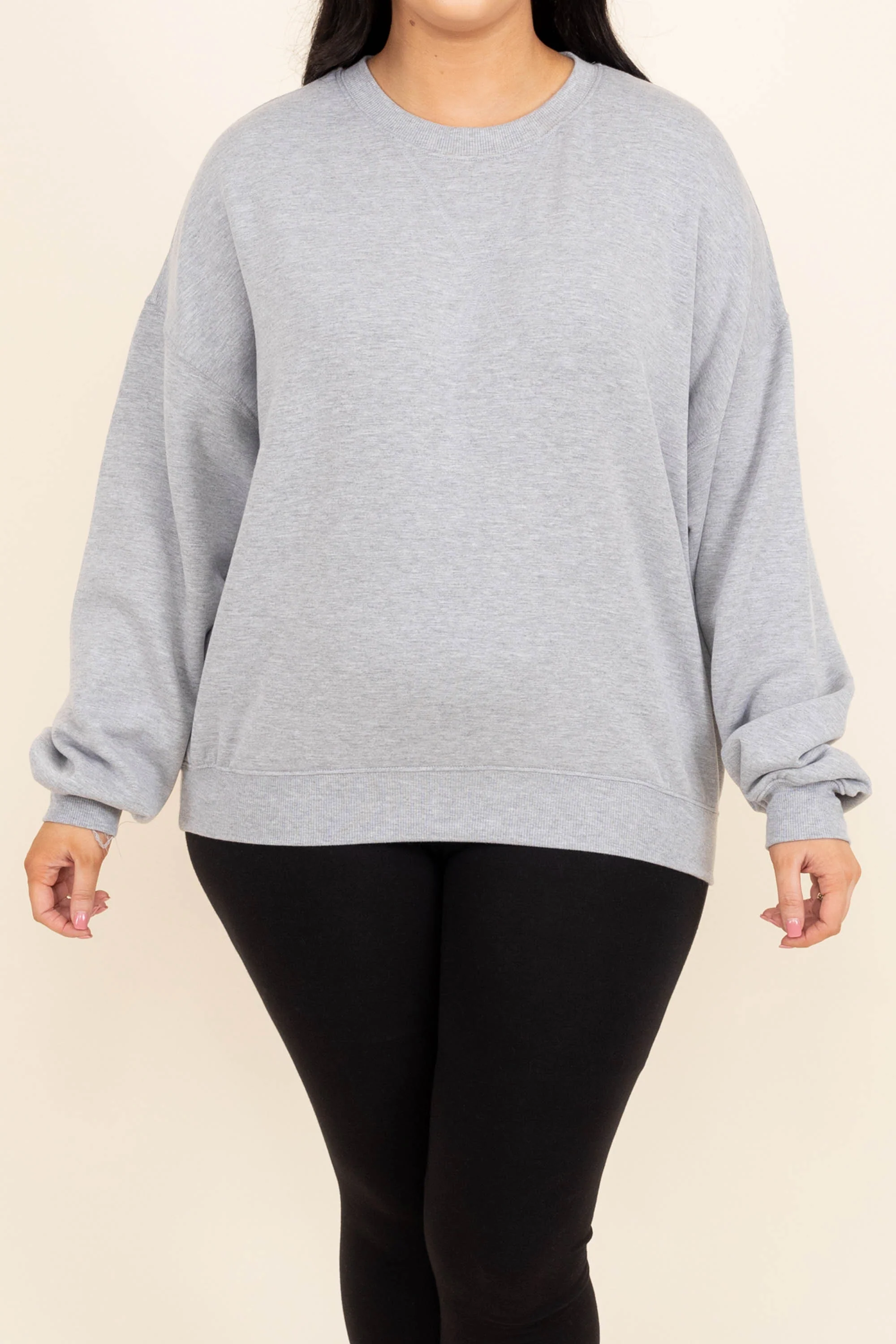 Loungy Looks Pullover, Heather Gray - Giverhouse