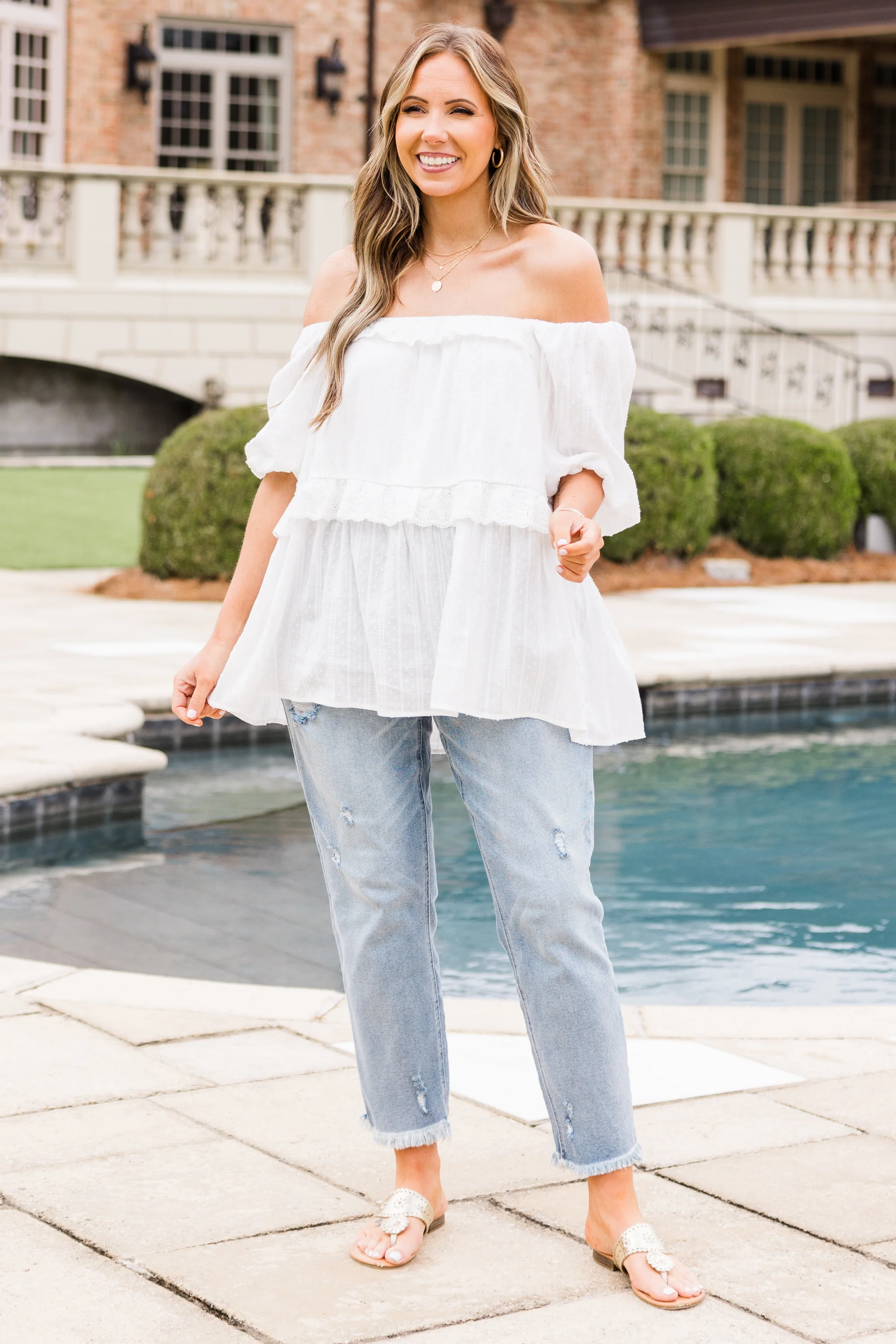 Brand New Chapter Top, Off-White - Giverhouse