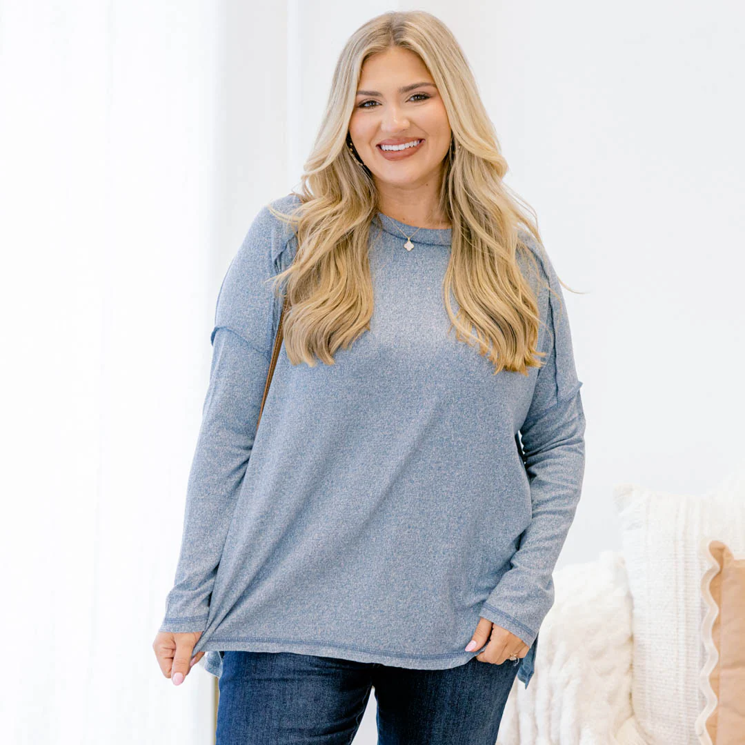 Like It's Nothing Top, Dusty Blue - Giverhouse