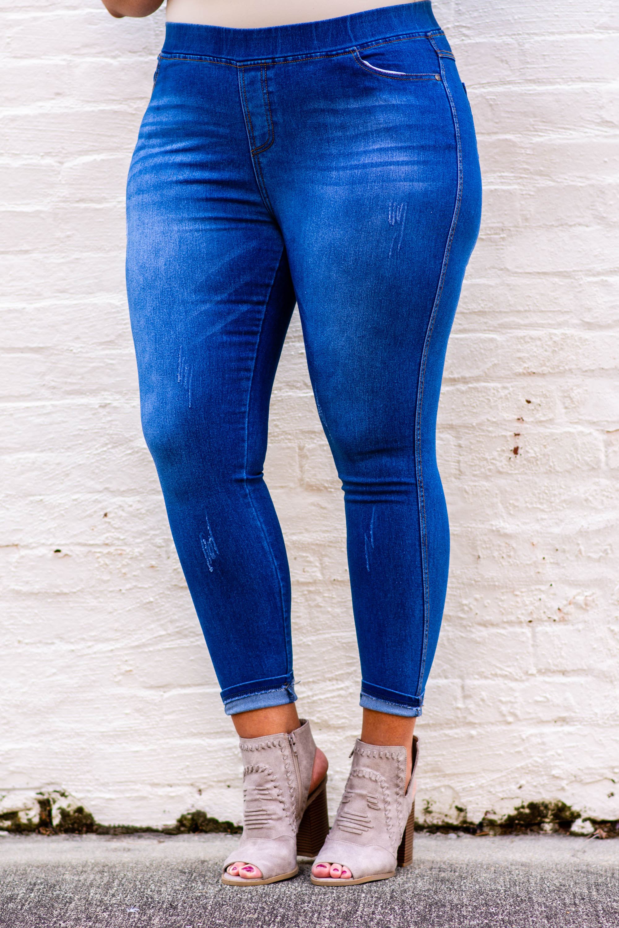 All The Answers Jeggings, Medium Wash - Giverhouse