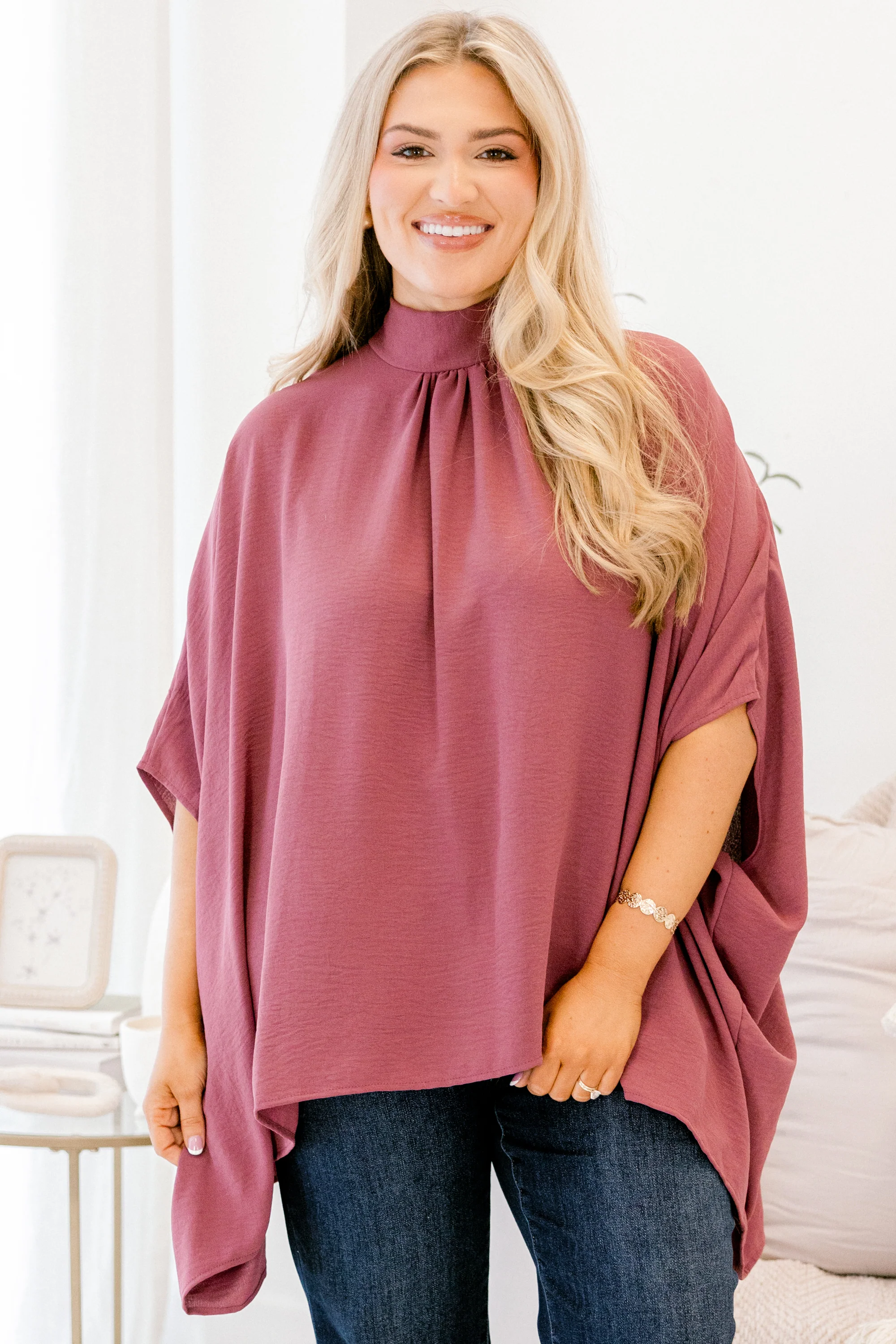 Look Good, Feel Good Top, Dark Mauve - Giverhouse