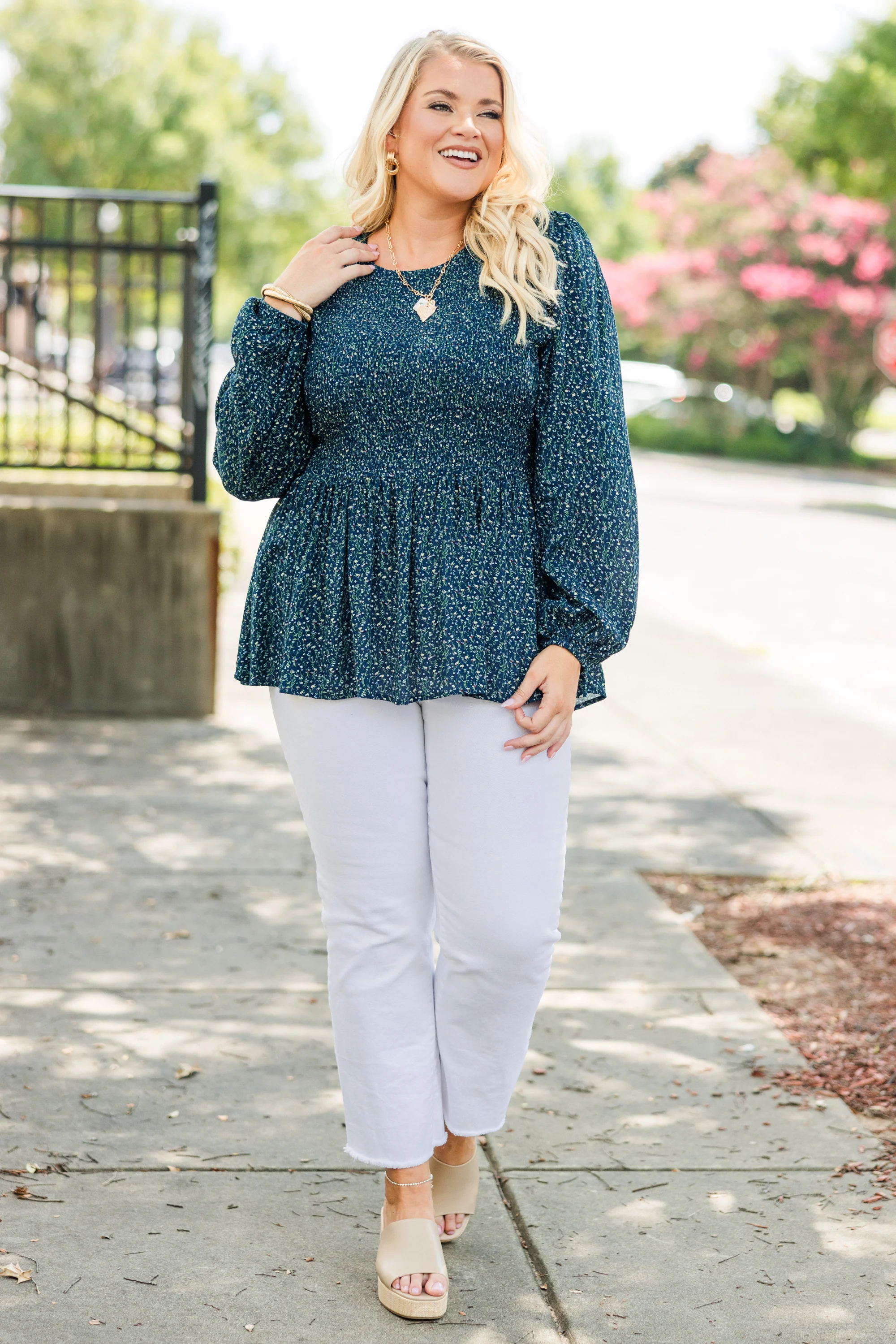 Wallflower Kisses Top, Navy - Giverhouse