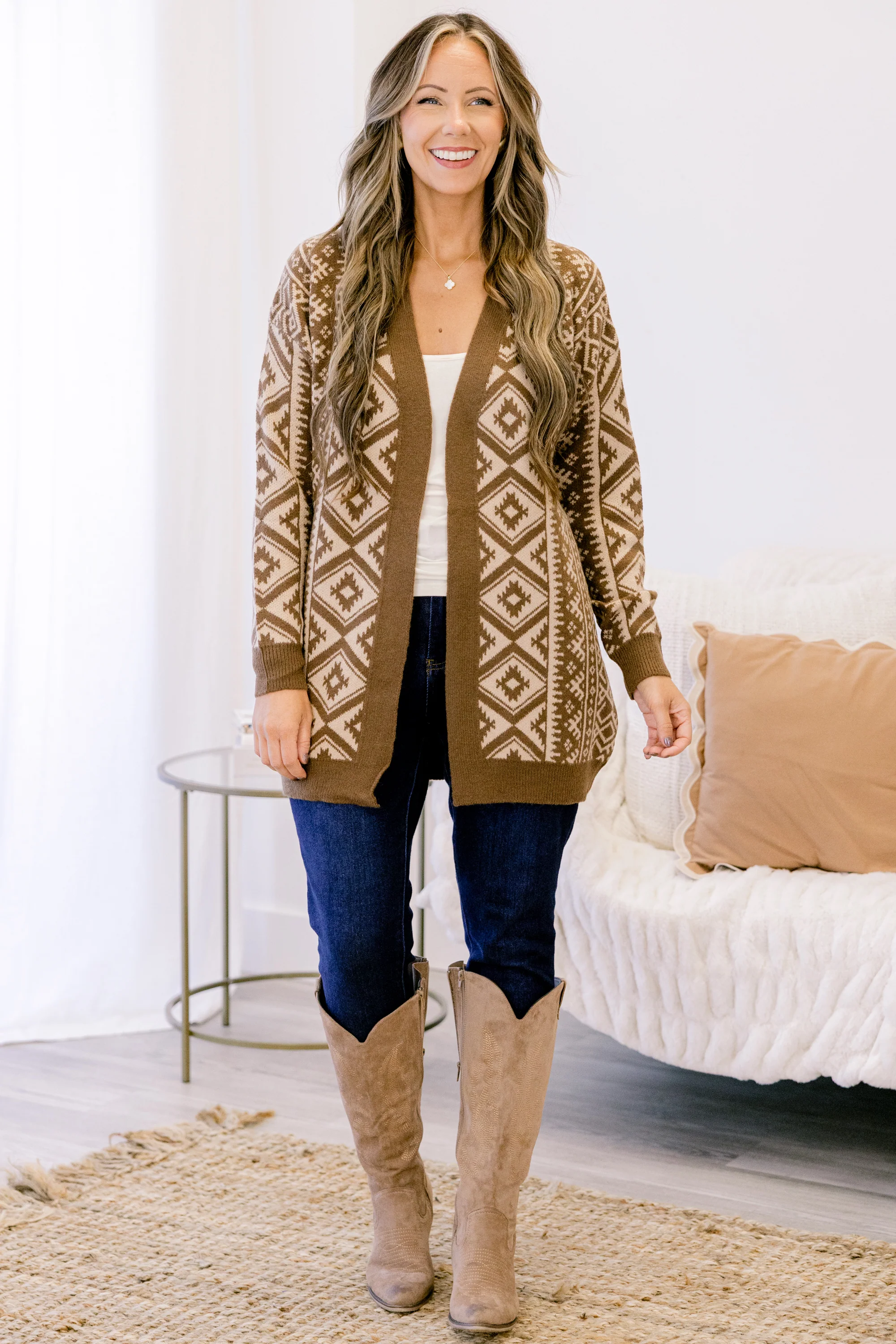 Like No Place On Earth Cardigan, Brown - Giverhouse