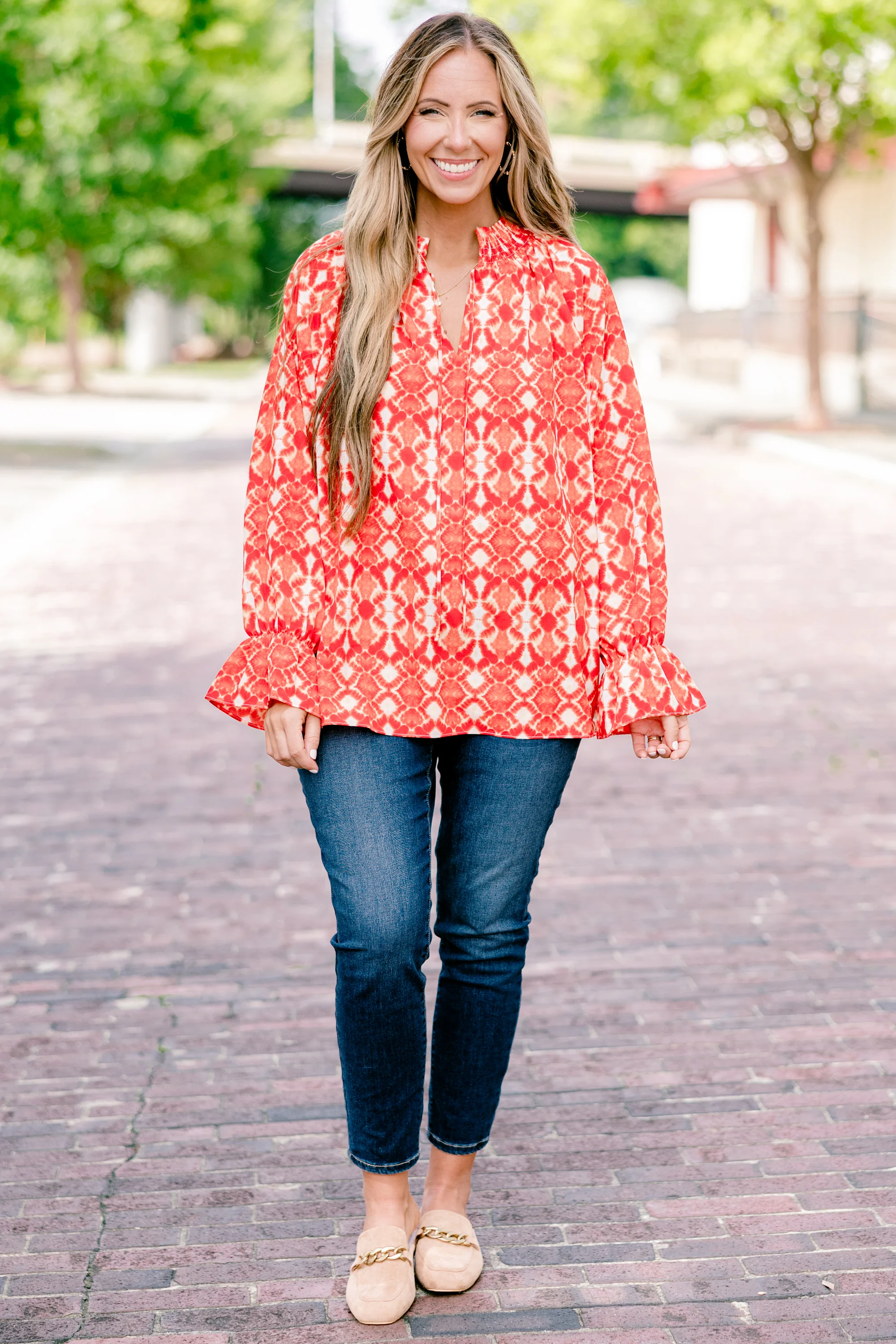 Finding The Courage Top, Rust - Giverhouse