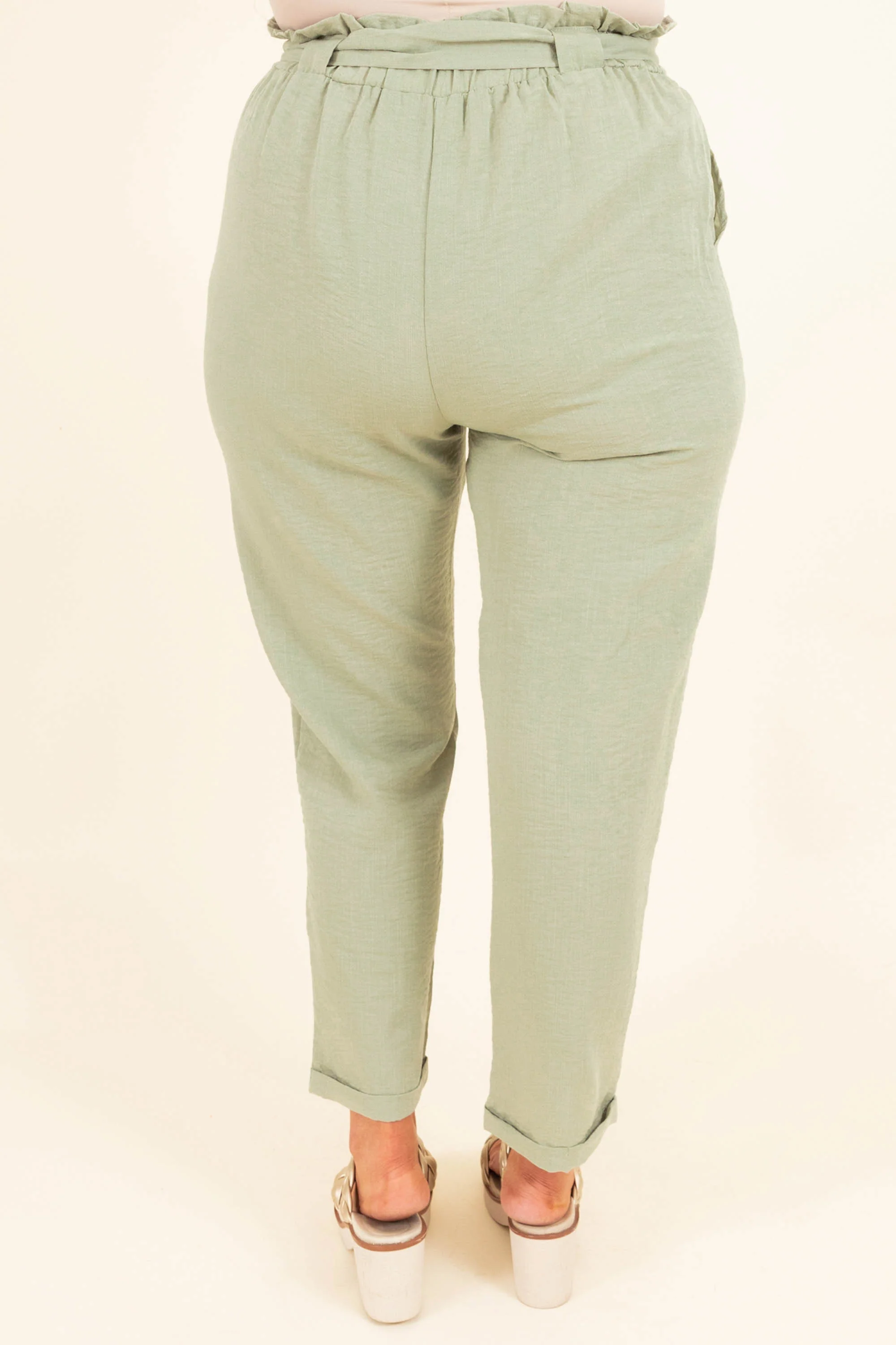 Nice For Once Pants, Sage - Giverhouse