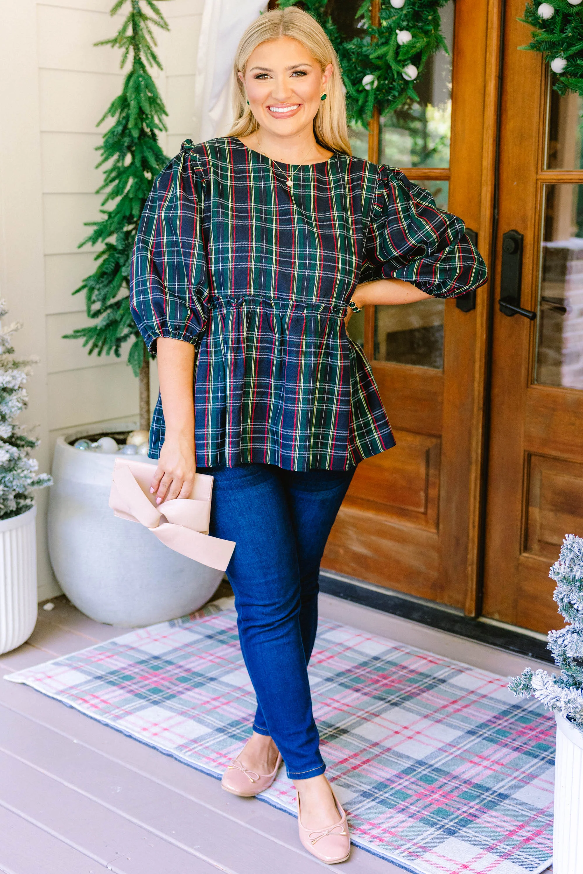 Time Of Year Top, Navy - Giverhouse