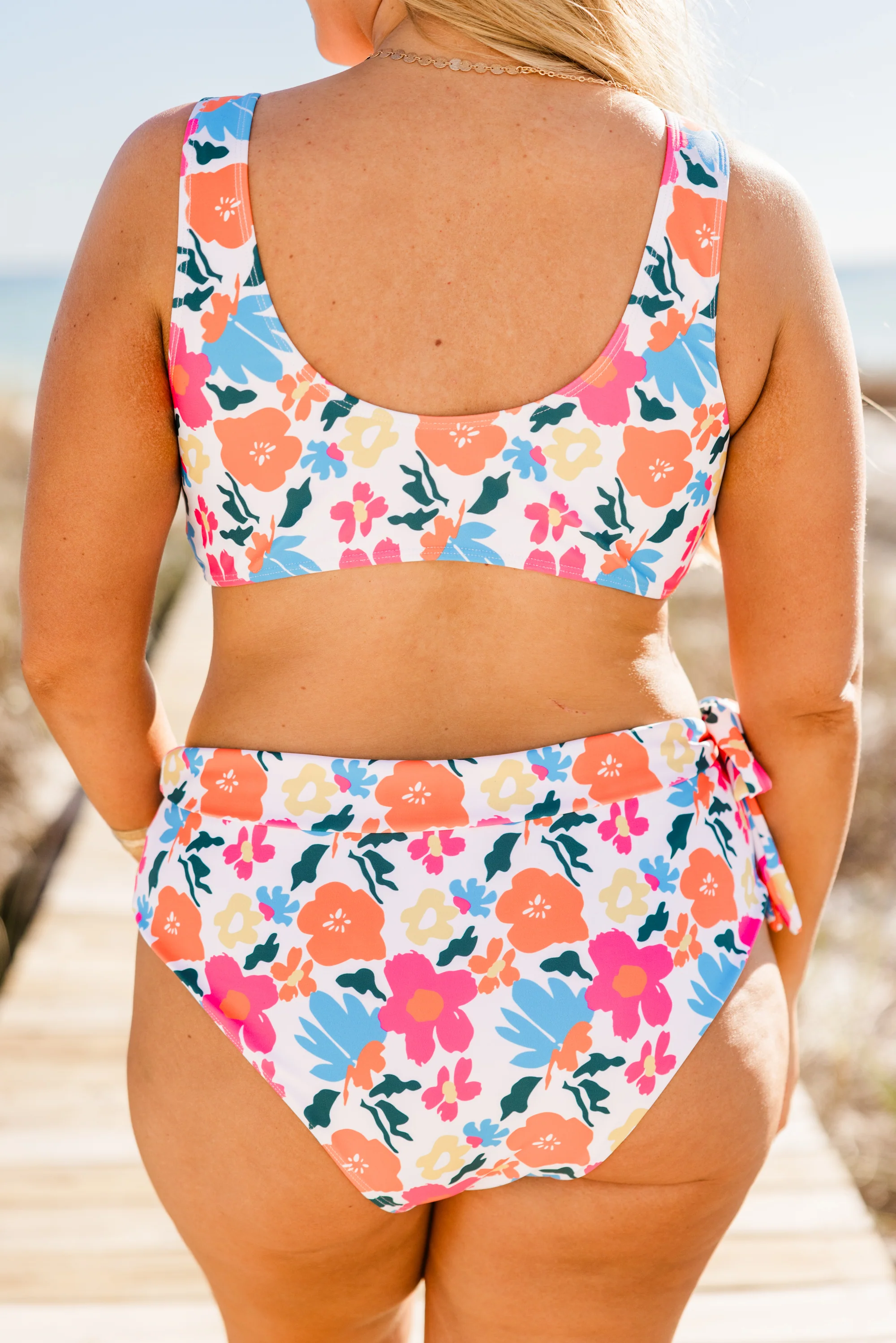 Paradise Ahead Swim Top, Pink - Giverhouse